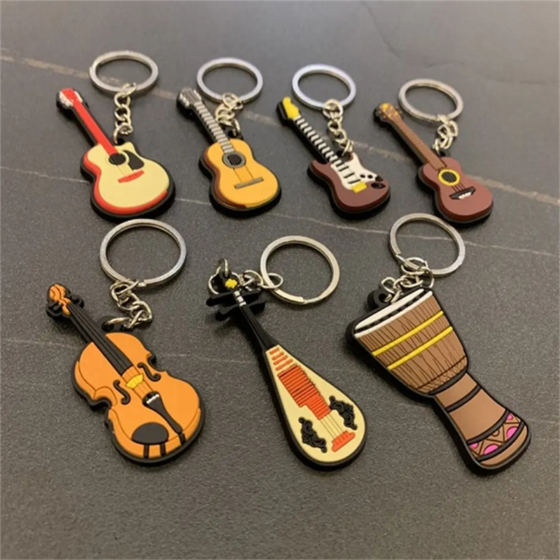 Musical Instrument Photo - New Arrival Guitar Keychain Man Women