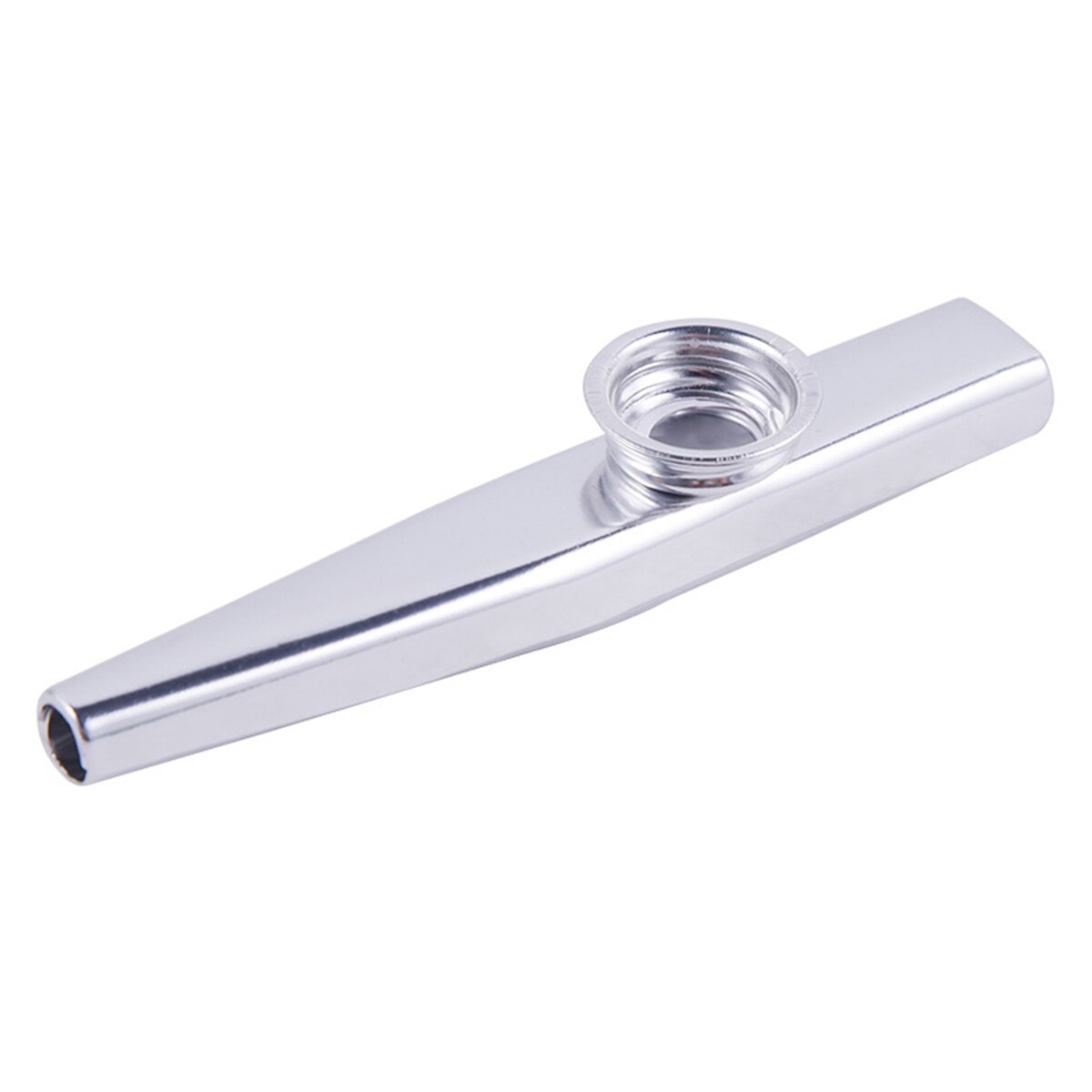 Musical Instrument Cajon - Kazoo Silver Aluminum Alloy with Membrane