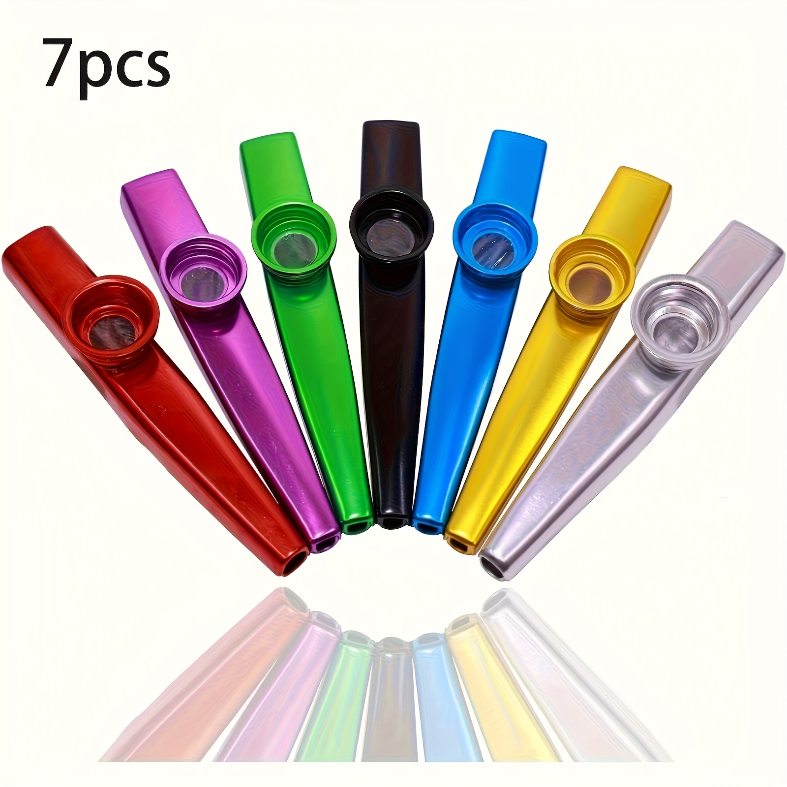 Musical Instrument Kazoo - 7pcs Metal Kazoos Simple Design Lightweight