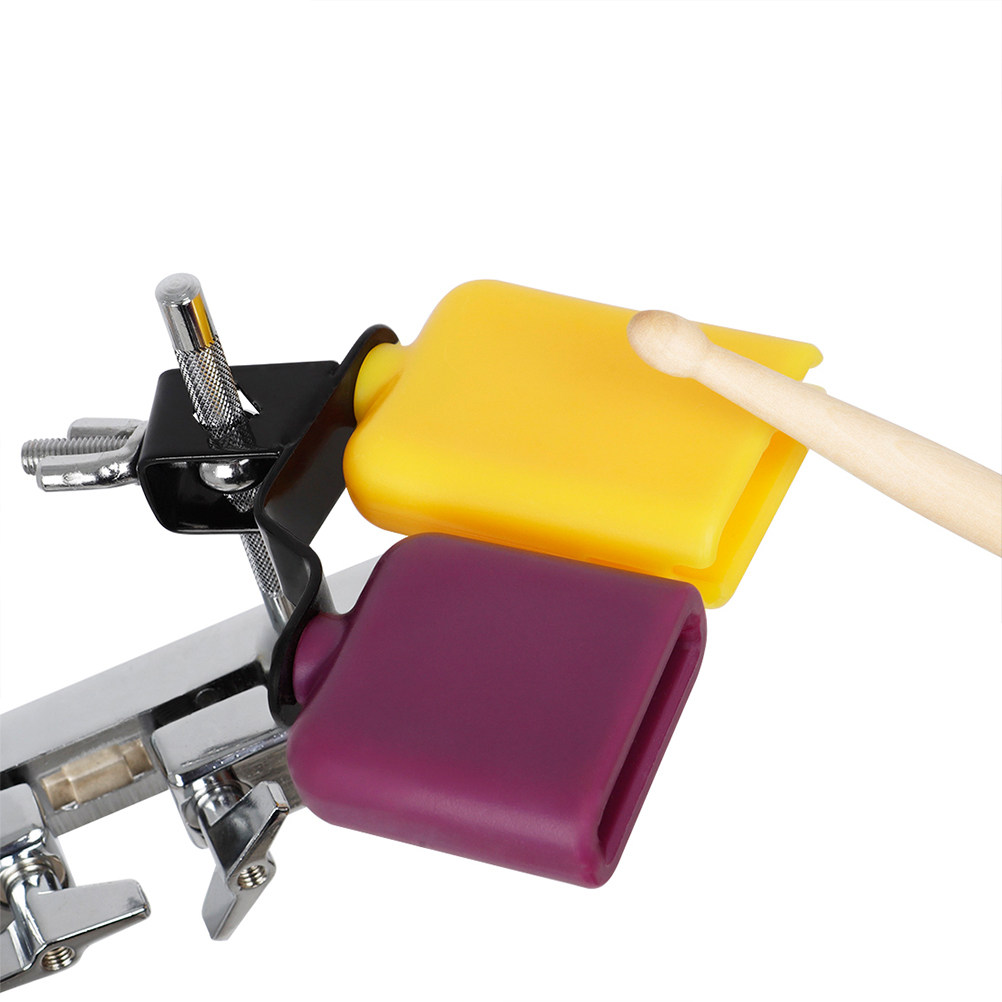 Musical Instrument Cajon - Yellow Purple Square Wooden Fish Cow