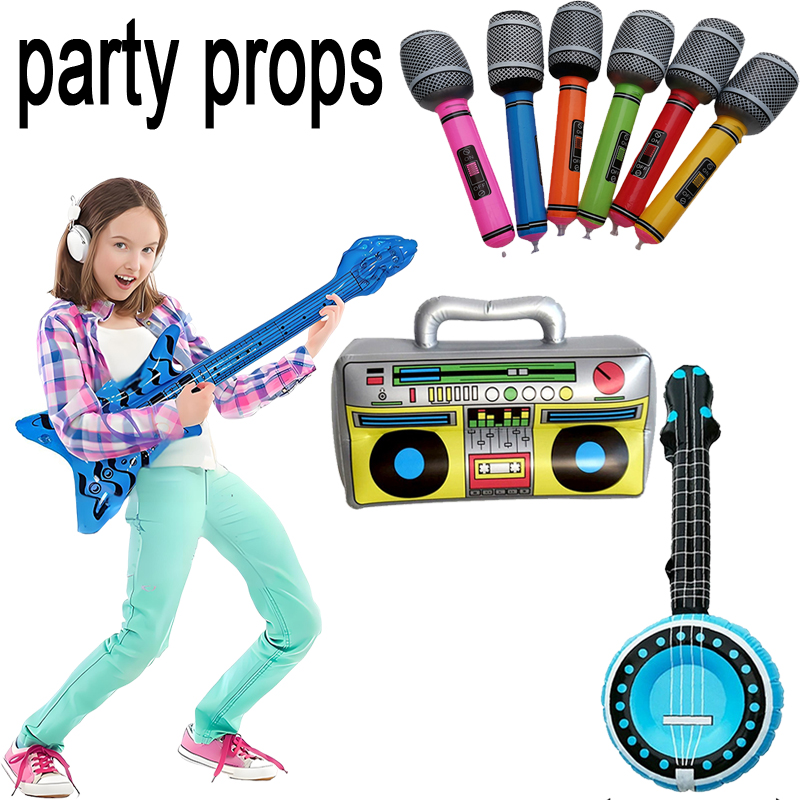 Musical Instrument Photo - 1pcs Inflatable Rock Instruments Kids photo