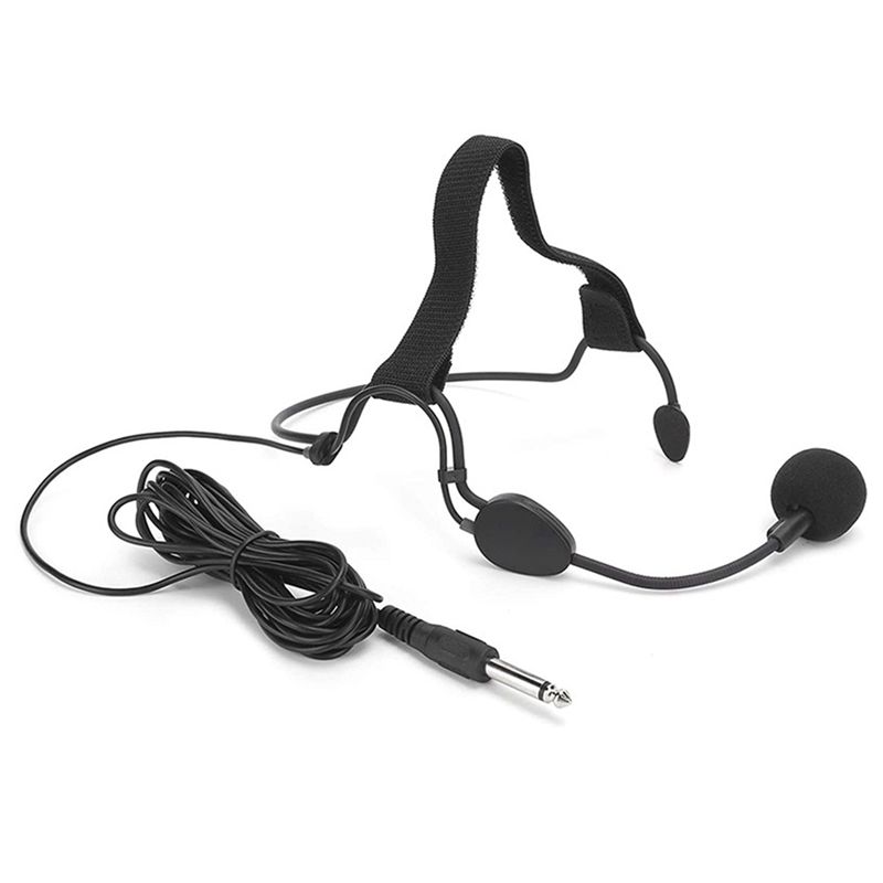 Musical Instrument Amplifier - B68A 6.35MM Plug Dynamic Headband Microphone