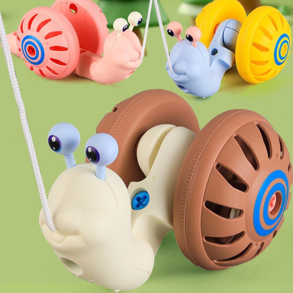 Musical Instrument Rattle - 1Pc Rope Assembly Pull Thread Snail