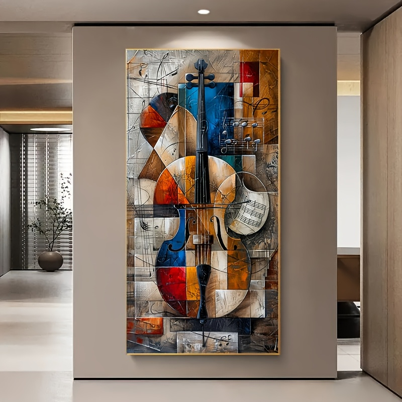 Musical Instrument Photo - Modern Abstract Cello Poster Prints Graffiti