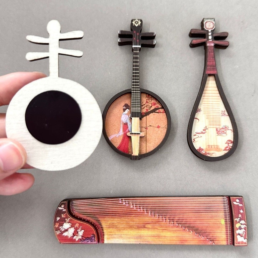 4PCS/SET Chinese Style Musical - Musical Instrument Ancient 评论和价格