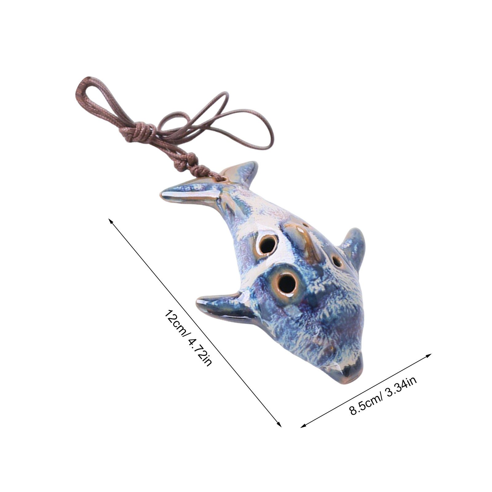 1Pcs 6 Hole Ceramic Ocarina Fl - Musical Instrument I Play 评论和价格