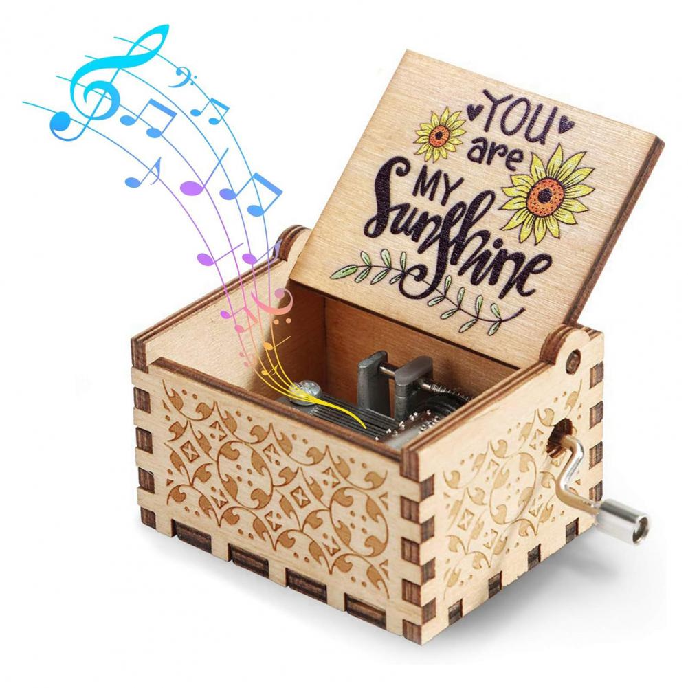 6.4* 5.2cm Mini Music Box Rota - Musical Instrument Cajon 评论和价格