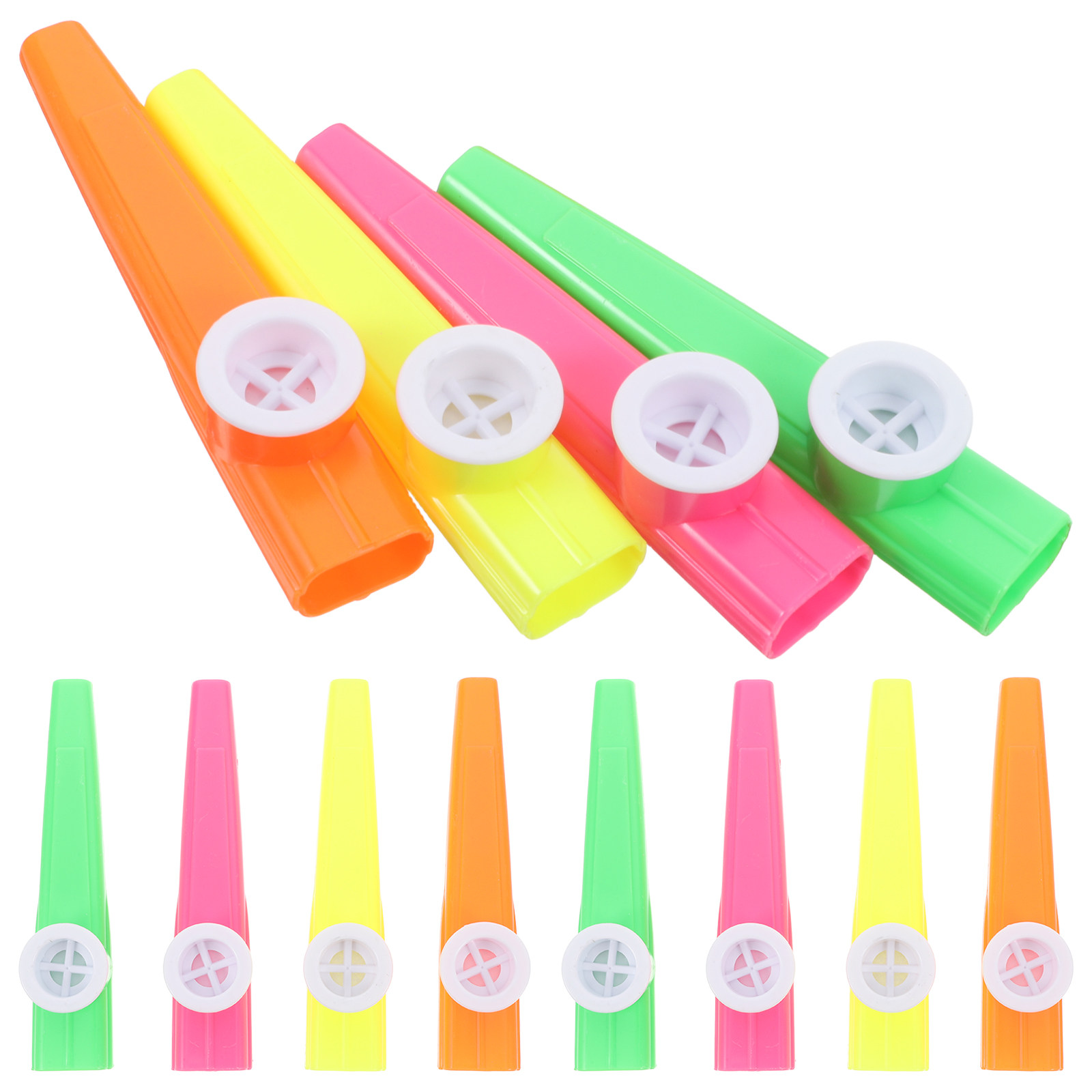 24Pcs Plastic Kazoos Assorted  - Musical Instrument Kazoo 评论和价格
