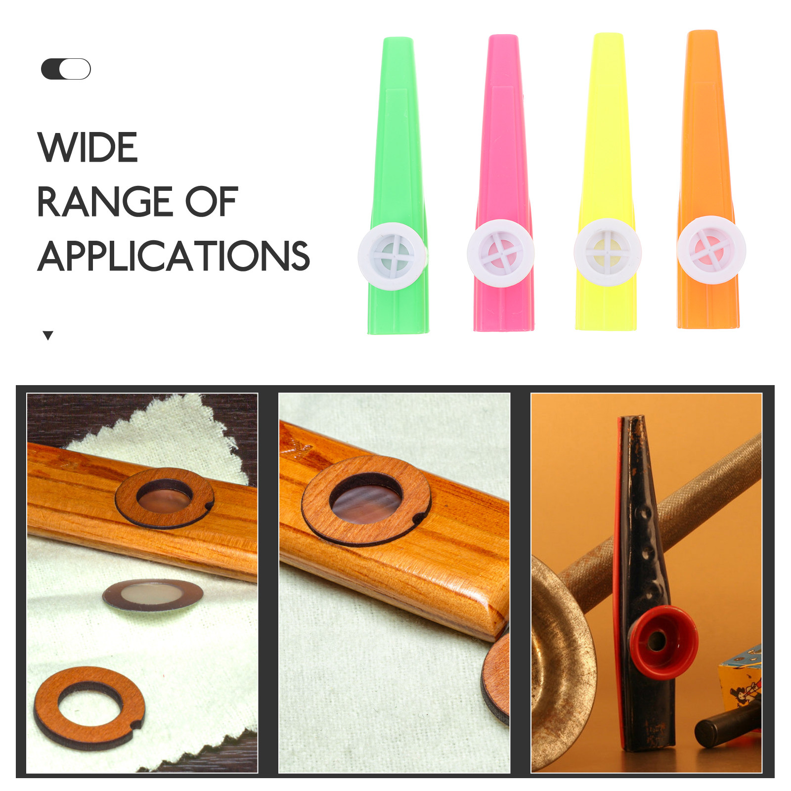24Pcs Plastic Kazoos Assorted  - Musical Instrument Kazoo 评论和价格