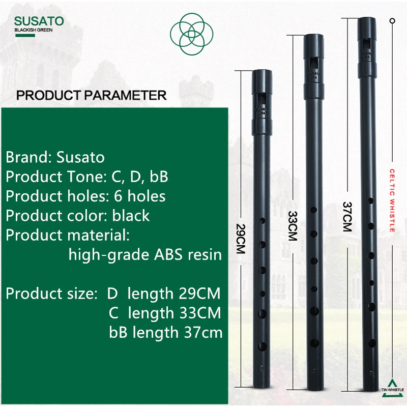 Susato 1 Pcs Small Bore 6 Hole - Musical Instrument Irish 评论和价格