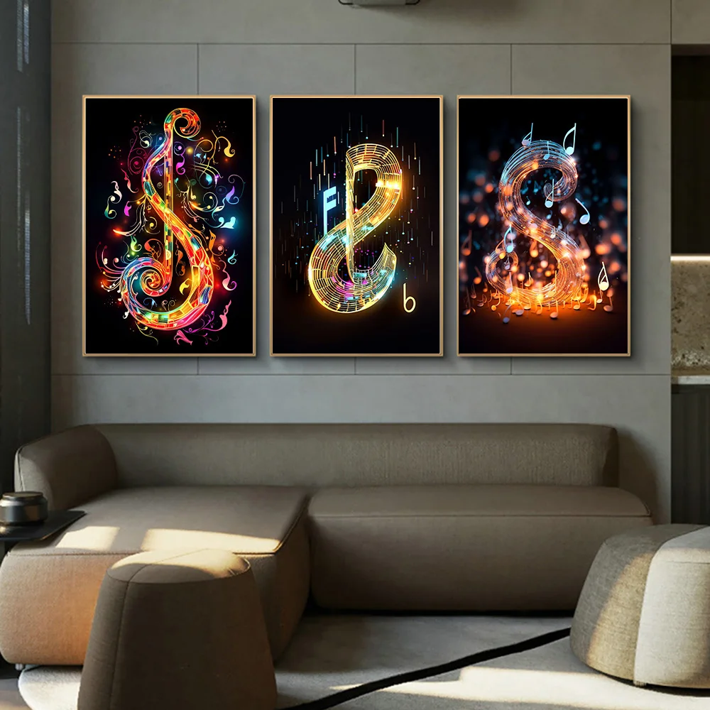 Colorful Musical Note Poster P - Musical Instrument Photo 评论和价格