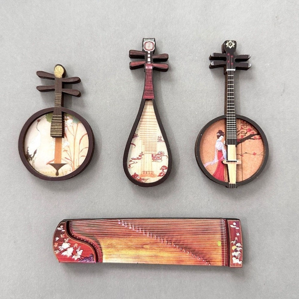 4PCS/SET Chinese Style Musical - Musical Instrument Ancient 评论和价格