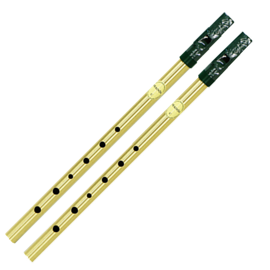 Brass Irish Whistle Flute Fead - Penny Whistle D 评论和价格