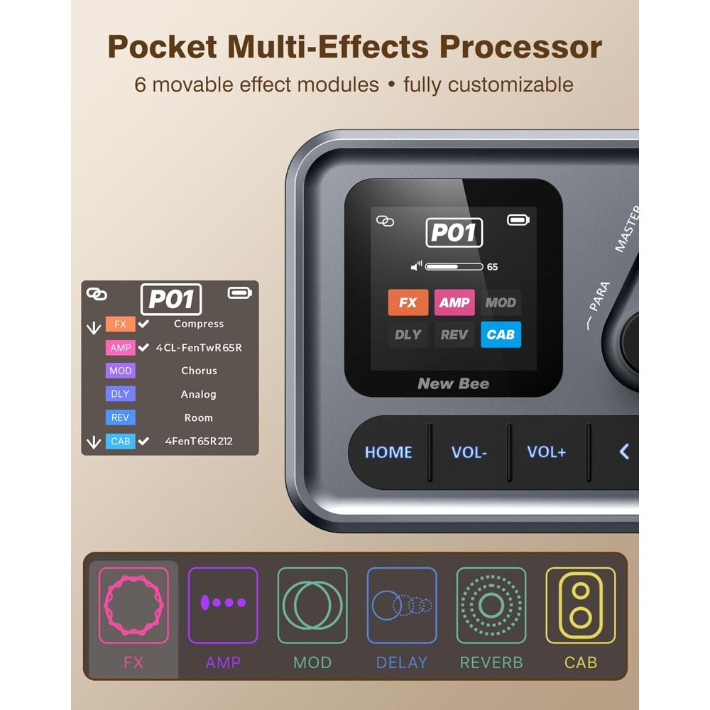 M-VAVE Pocket AMP Multi Effect - Musical Instrument Amplifier 评论和价格