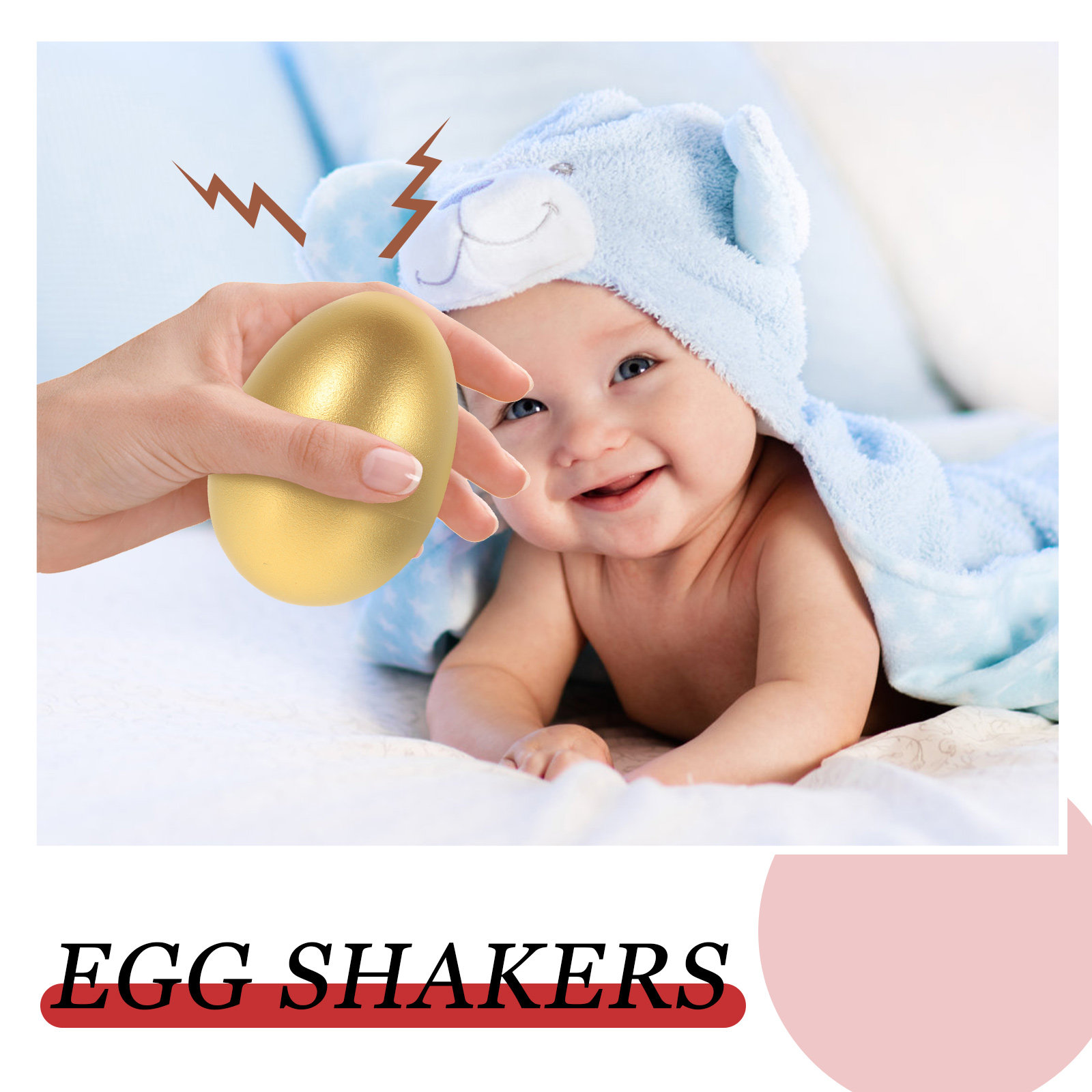 2Pcs Children Sand Egg Shakers - Musical Instrument I Play 评论和价格