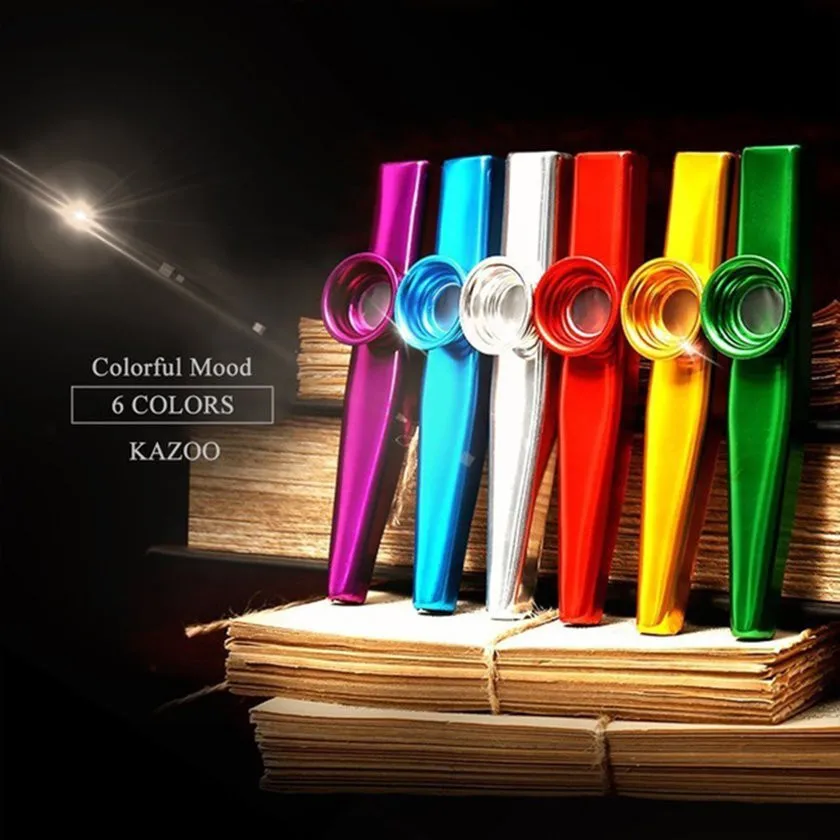 Colourful Kazoo Golden Metal K - Musical Instrument Kazoo 评论和价格