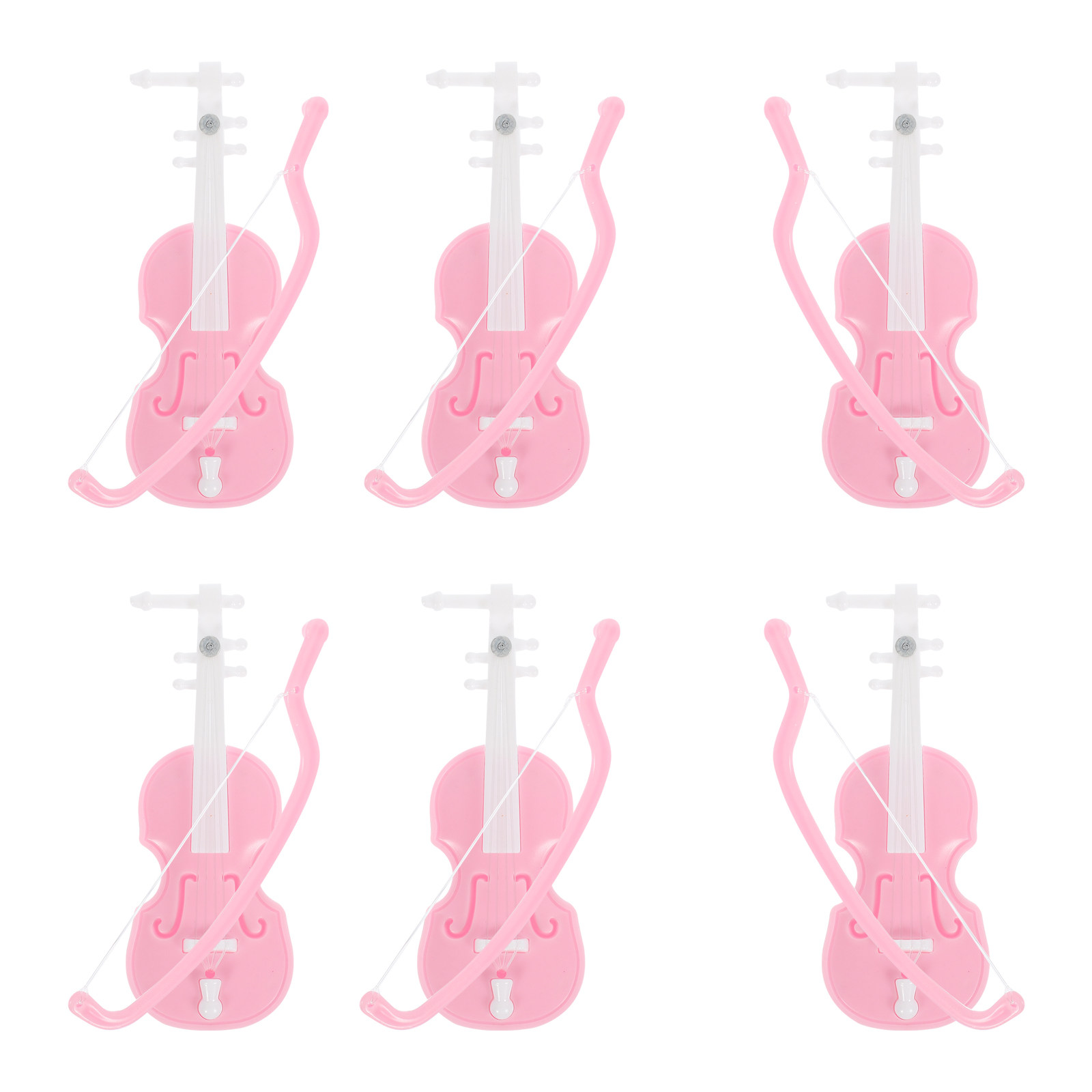 6Pcs Mini Violin Decoration Vi - Musical Instrument Photo 评论和价格