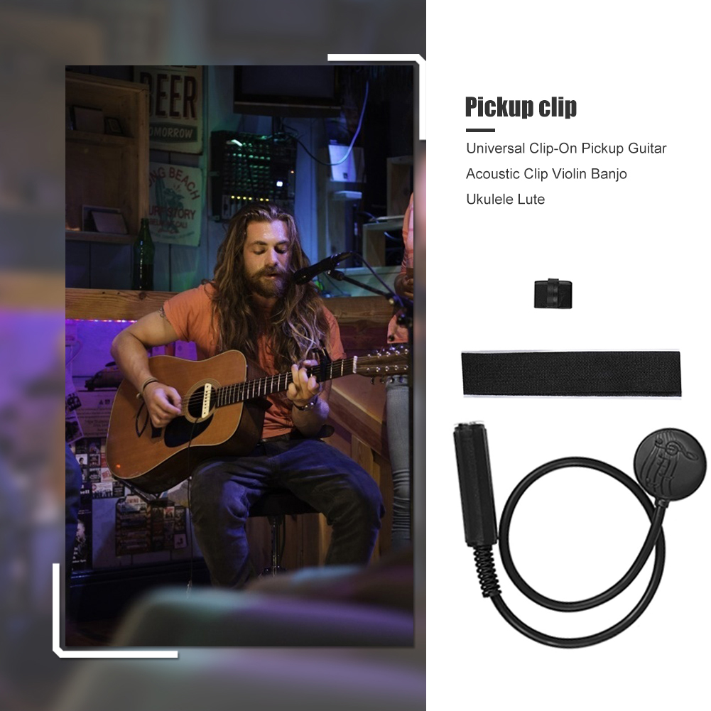 Universal Piezo Pickup Clip fo - Musical Instrument Amplifier 评论和价格
