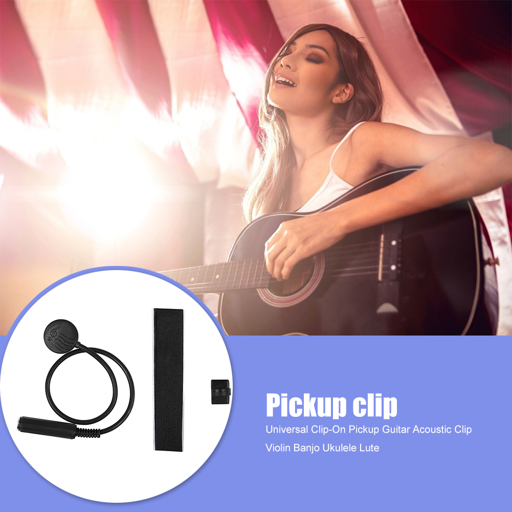 Universal Piezo Pickup Clip fo - Musical Instrument Amplifier 评论和价格
