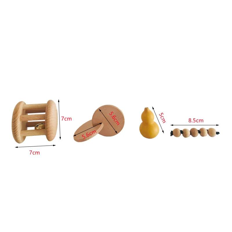 Montessori Wood Bell Rattle In - Musical Instrument Rattle 评论和价格
