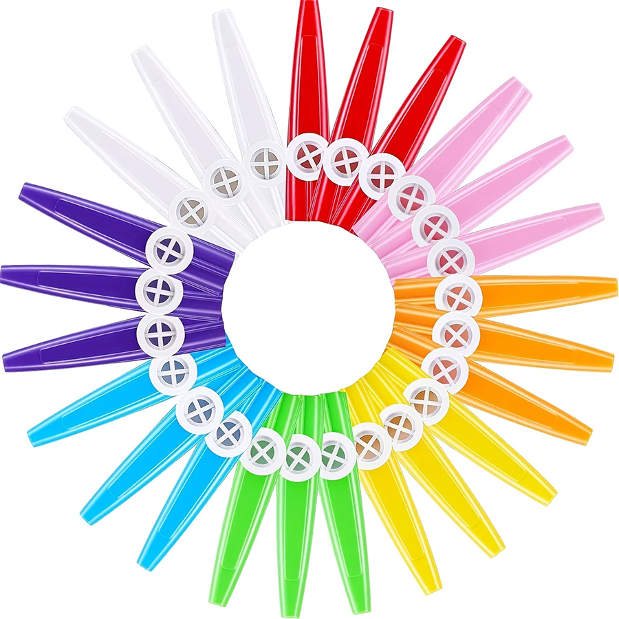 6pcs 11.5cm Plastic Kazoo Anci - Musical Instrument Ancient 评论和价格