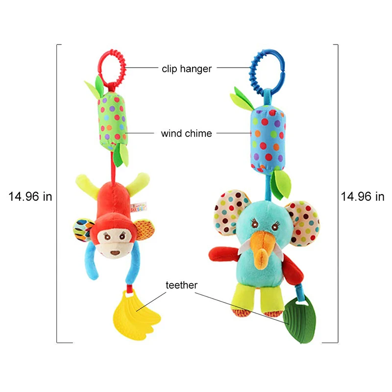 Baby Crib Hanging Rattles Toys - Musical Instrument Rattle 评论和价格