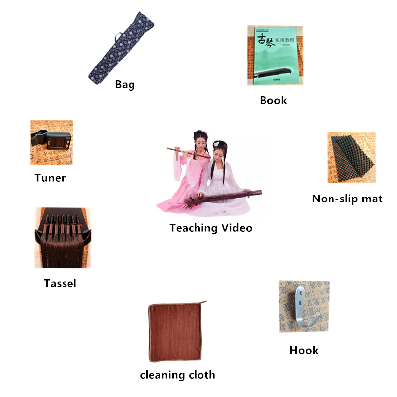 SevenAngel Guqin HunDun 7-Stri - Musical Instrument Ancient 评论和价格