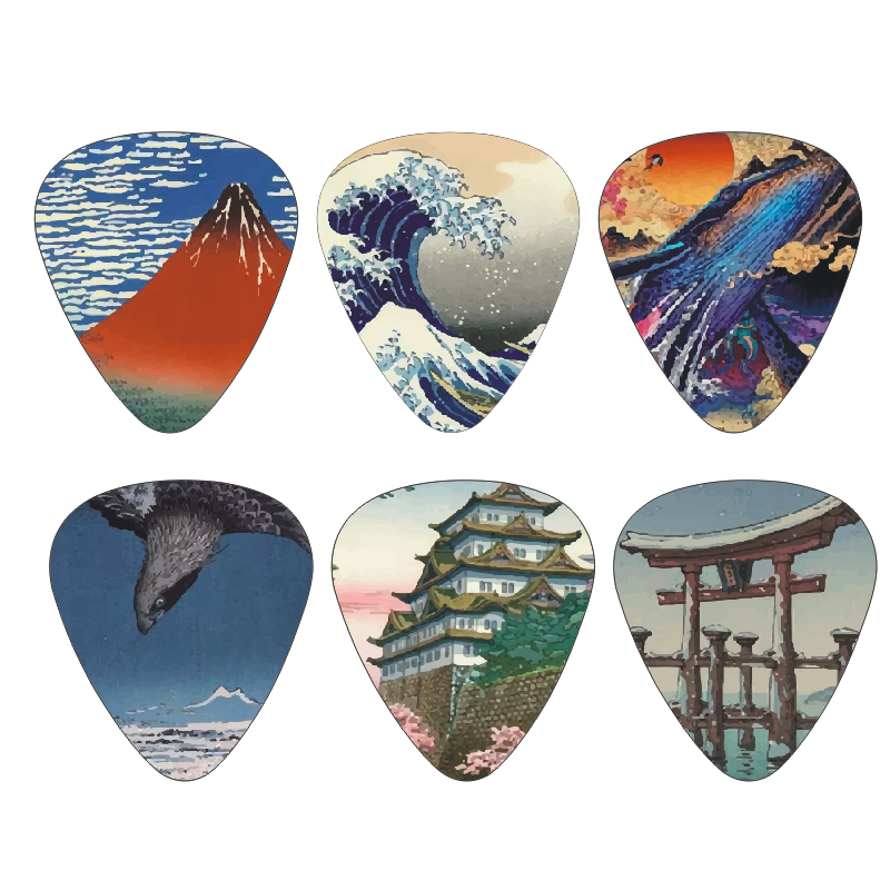 New 12pcs/set  Guitar Picks -  - Musical Instrument Photo 评论和价格