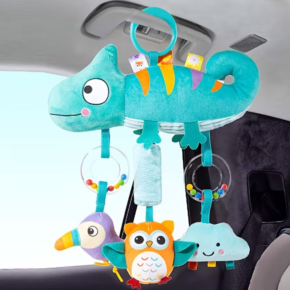 Soft Cartoon Animal Hanging Ra - Musical Instrument Rattle 评论和价格
