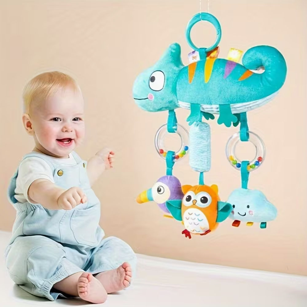 Soft Cartoon Animal Hanging Ra - Musical Instrument Rattle 评论和价格