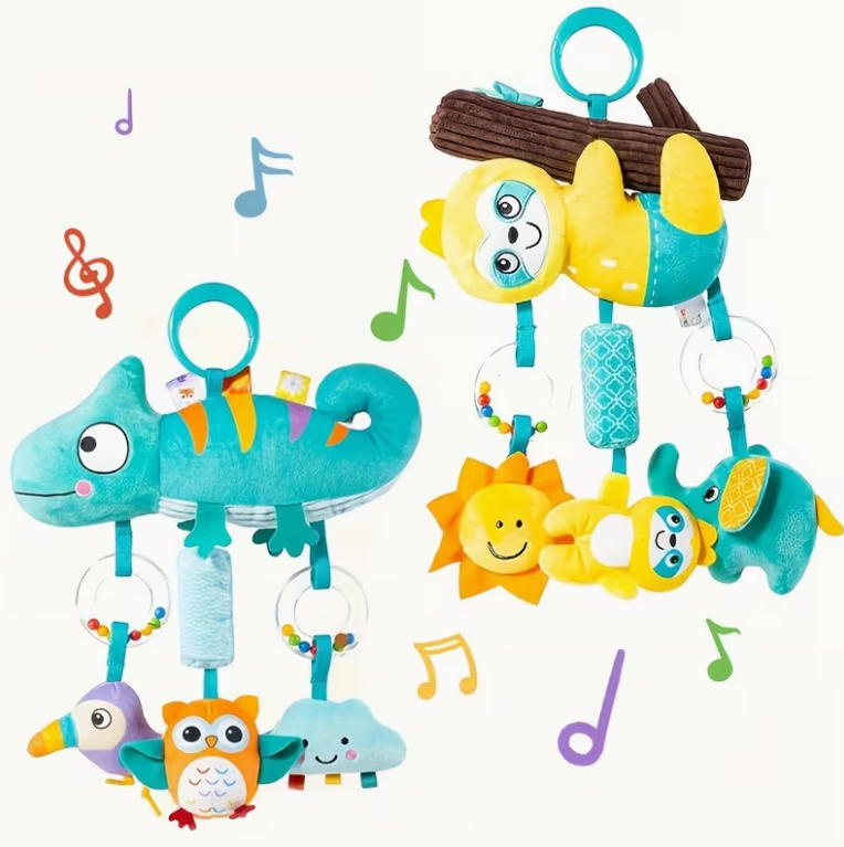 Soft Cartoon Animal Hanging Ra - Musical Instrument Rattle 评论和价格