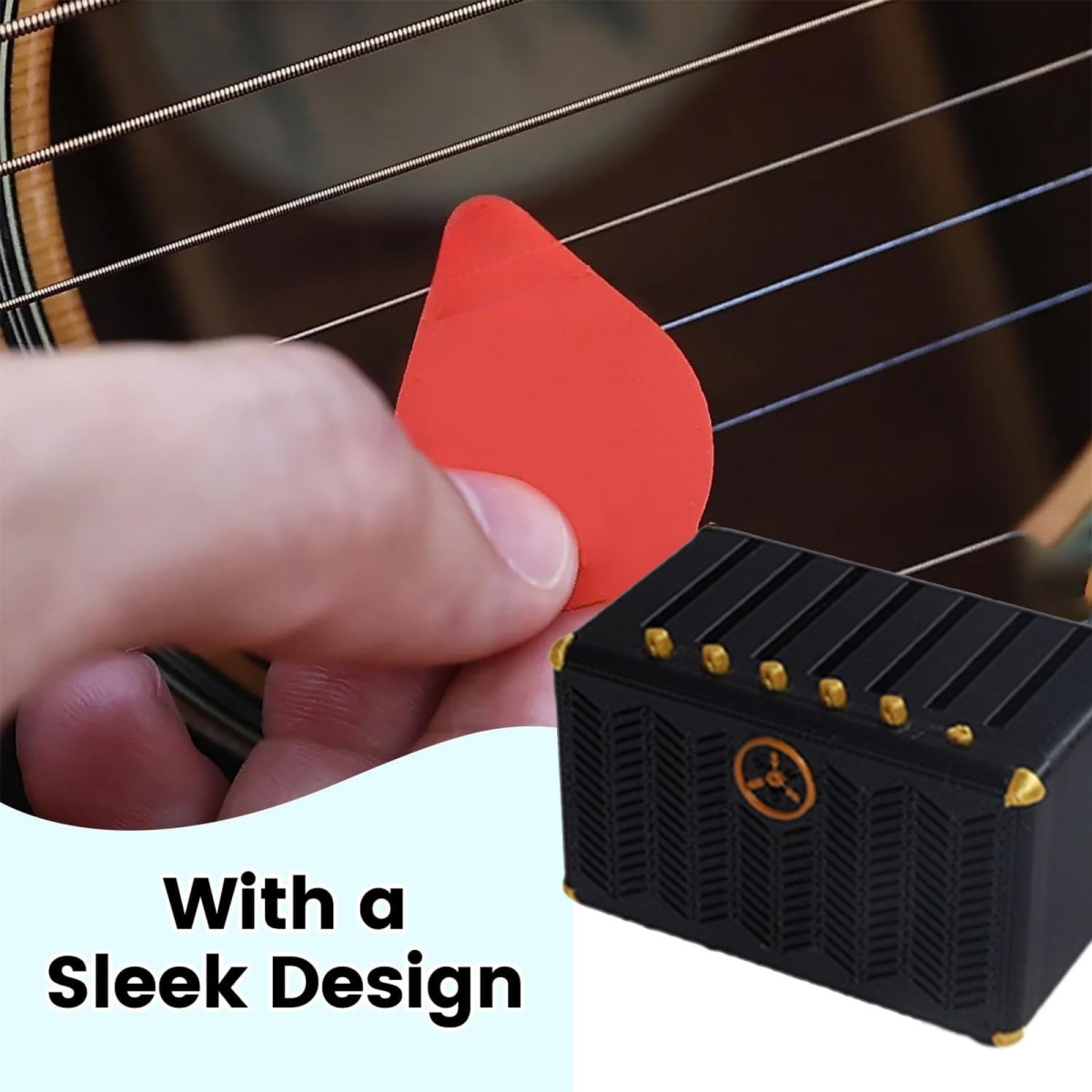Guitar Pick Holder, 3D Printed - Musical Instrument Cajon 评论和价格