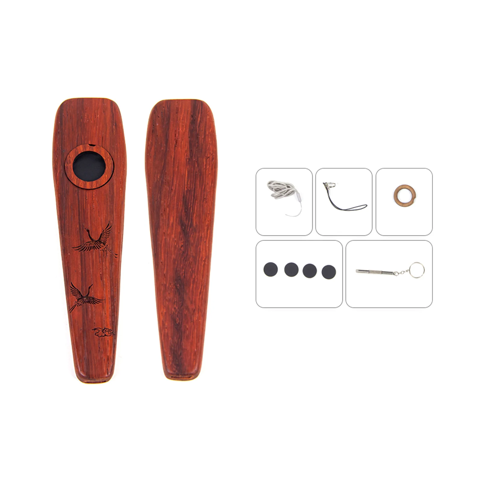 2025 New Wooden Kazoo Gift Set - Musical Instrument Kazoo 评论和价格